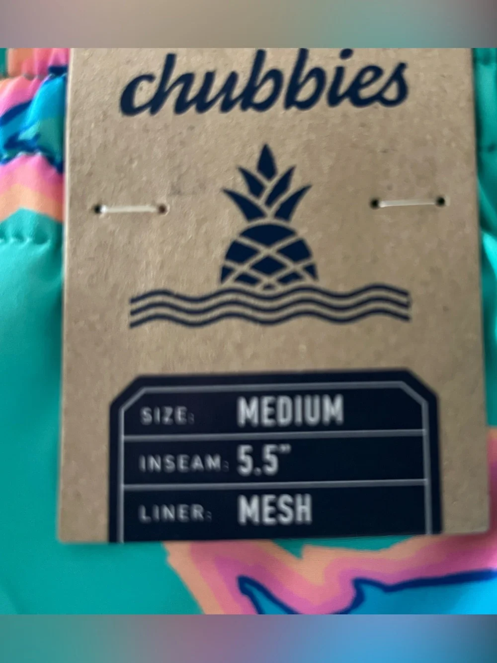 chubbies bright teal